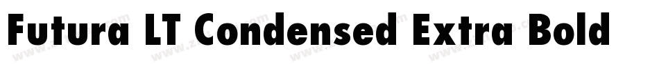 Futura LT Condensed Extra Bold Oblique字体转换